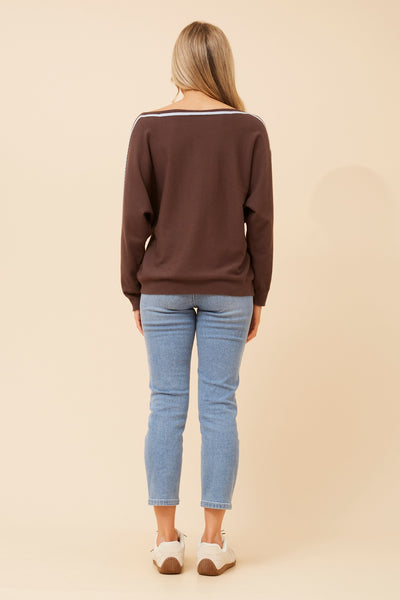 Petra Strip Detail Sweater