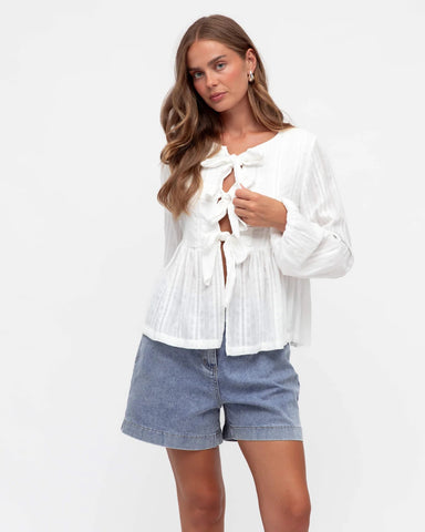Leila Tie Front Top
