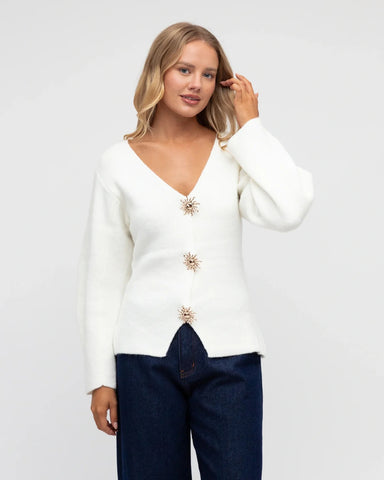 Sunshine Cardigan Cream - Cavorte 