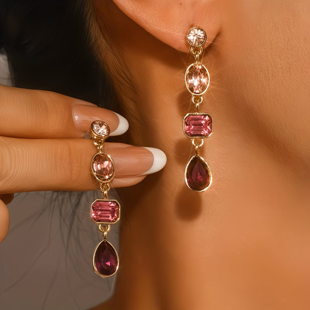 Pink Drop Earrings