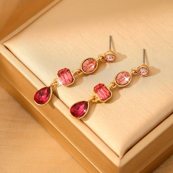 Pink Drop Earrings