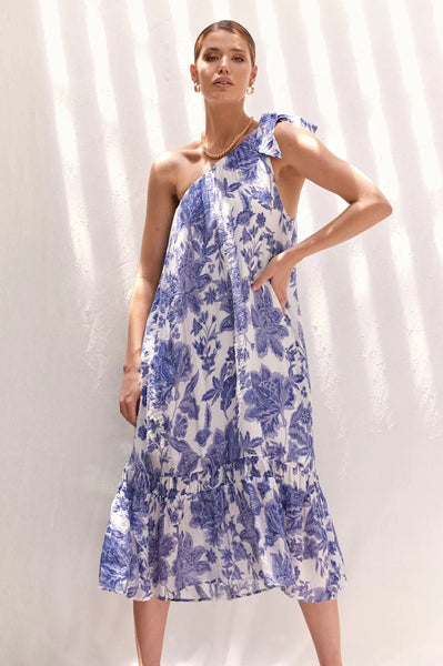 Palm Beach One Shoulder Dress