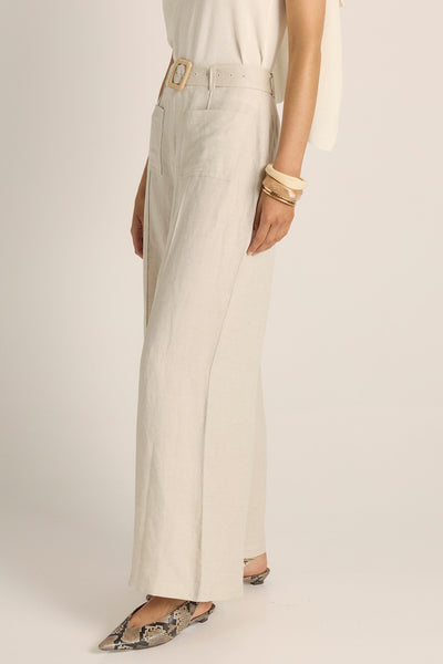 Remi Raffia Pant Natural