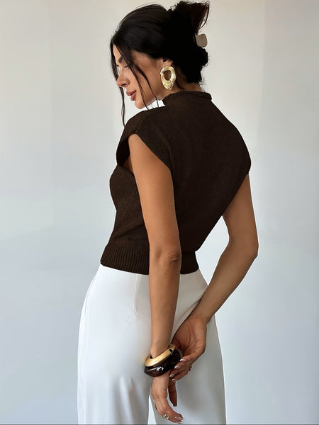 Reya Knit Top Chocolate
