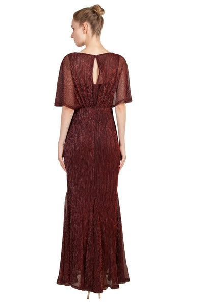Rene Formal Dress Curve Burgundy