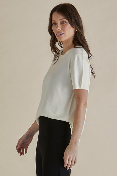 Robbie Knit Tee Cream