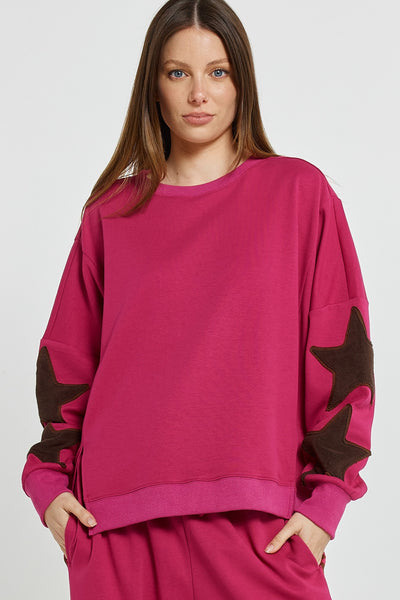 Saskia Sweatshirt Mulberry