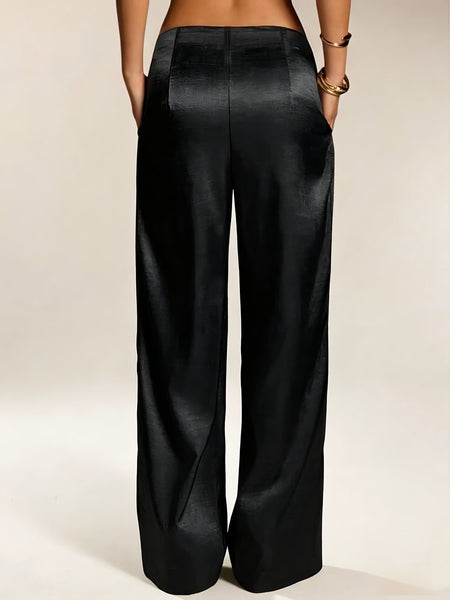 Ibiza Satin Pant Black