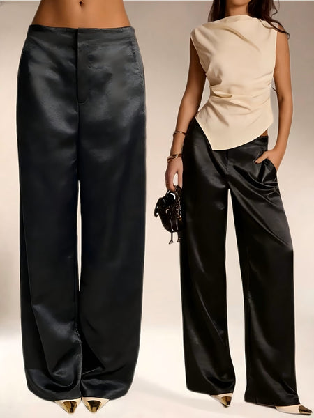 Ibiza Satin Pant Black