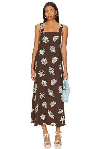 Sea Shells Dress Chocolate