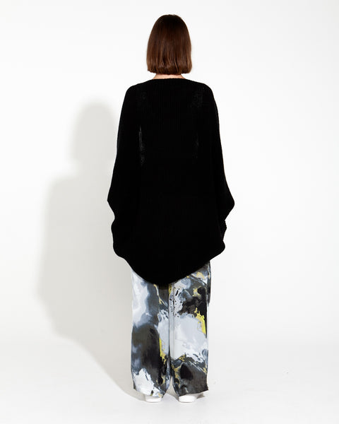 Jacqueline Cocoon Cardi Black