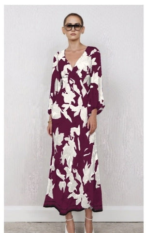 Nadine Satin Midi Dress