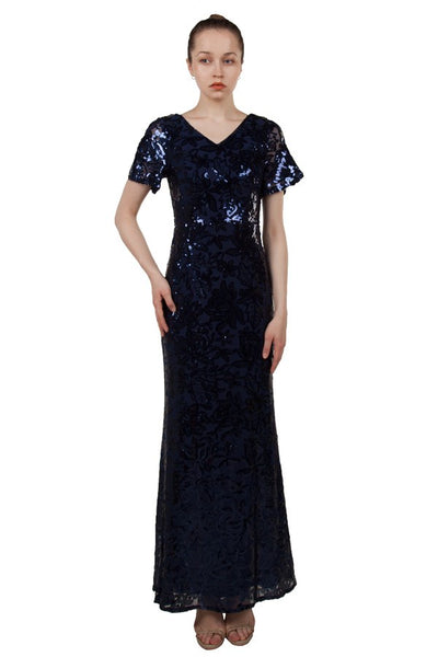 Shania Formal Dress Curve Navy