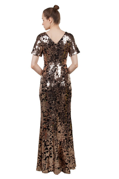 Shania Formal Dress Curve Black Gold