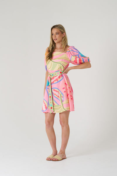 Sorbet Print Dress