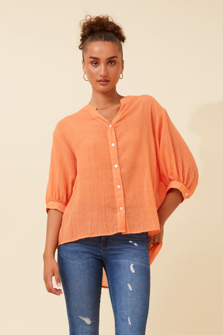 Celeste Blouse Tangerine
