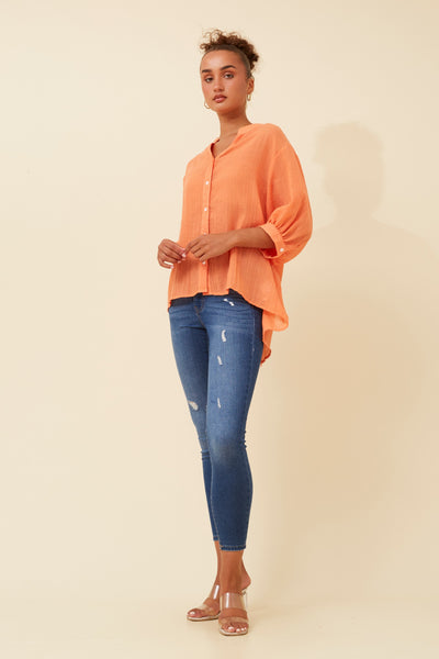 Celeste Blouse Tangerine