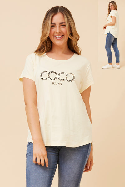 Coco Paris Tee Lemon