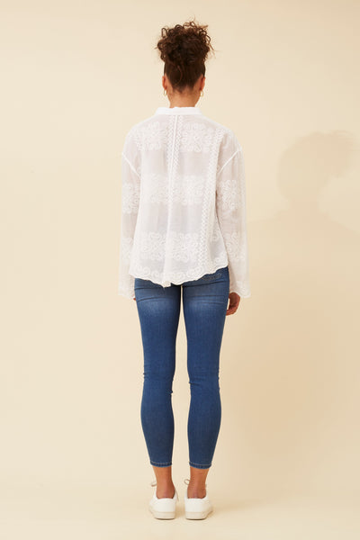 Embossed Cotton Shirt