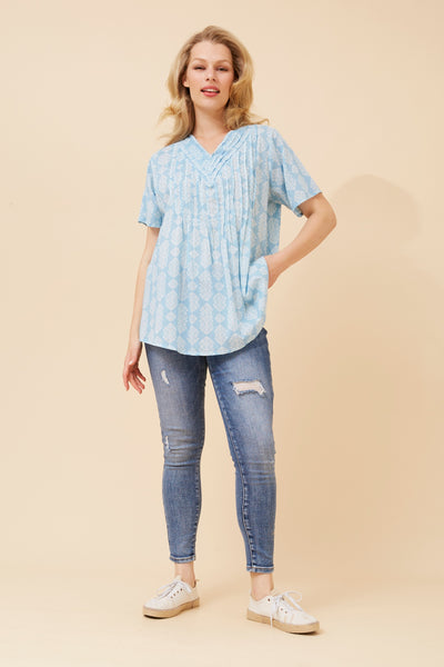 Zoey Cotton Top Blue