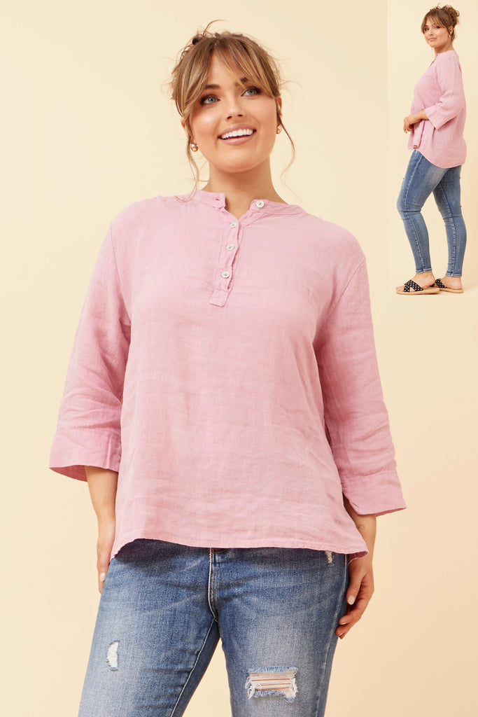 La Biancheria Nonno Shirt Pink