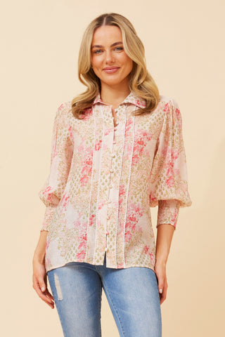 Lilly Lace Trim Blouse