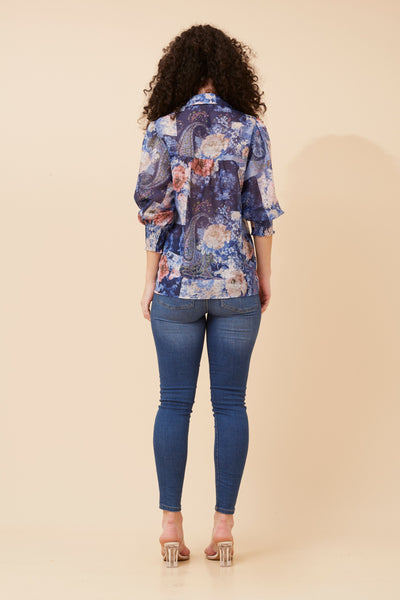 Nadia Lace Trim Blouse