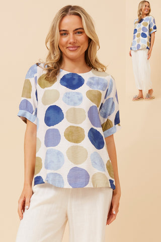 Spotted Print Top