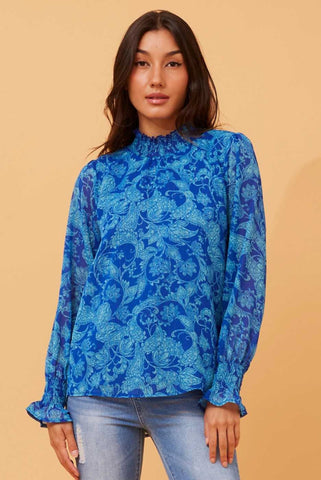 Cilla Blouse Classic Blue