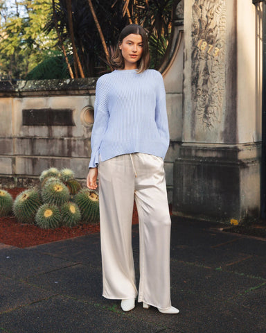 Relaxed Cotton Sweater - Cavorte 
