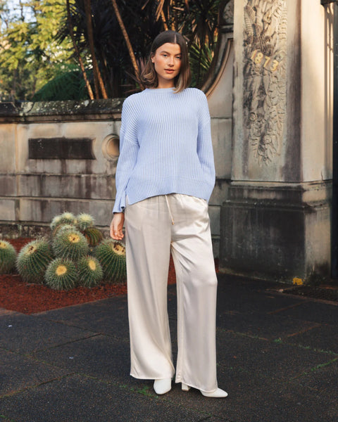 Gina Cotton Knit Blue