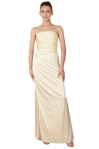 Tyler Satin Formal Dress Lemon