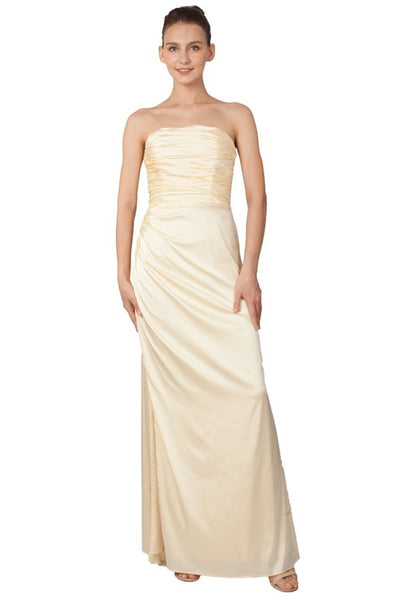 Tyler Satin Formal Dress Lemon