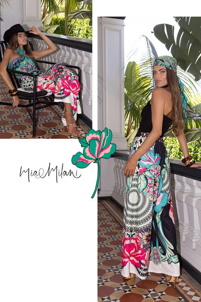 Uptown Empire Jersey Palazzo Pant