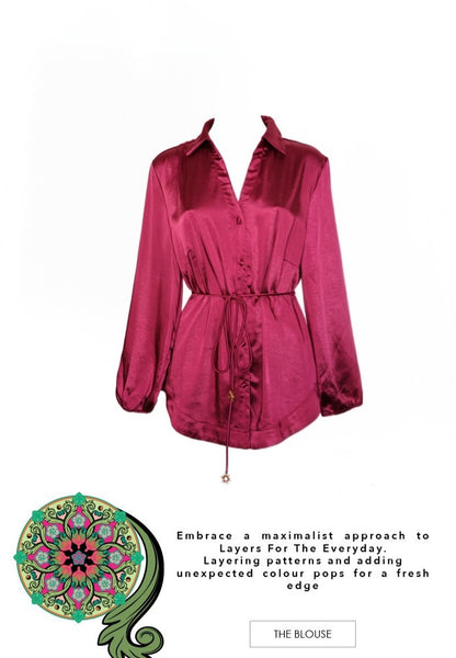 Uptown Empire Shirt Mulberry
