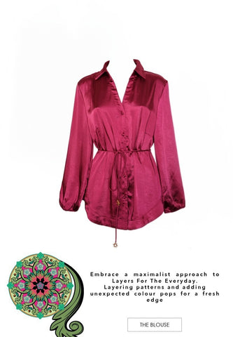 Uptown Empire Shirt Mulberry