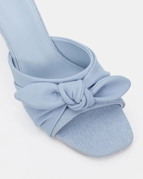 Voola Bow Mule Blue