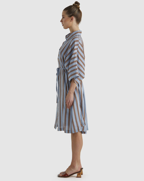 Vacation Oversize Shirt Dress
