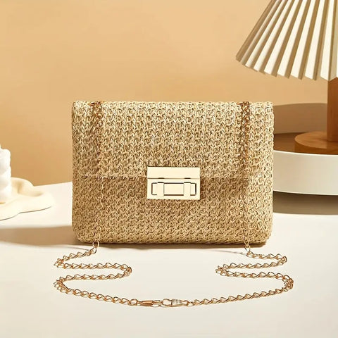 Woven Clutch Straw