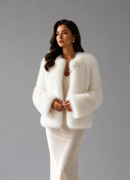 Baxter Faux Fur Jacket Winter White