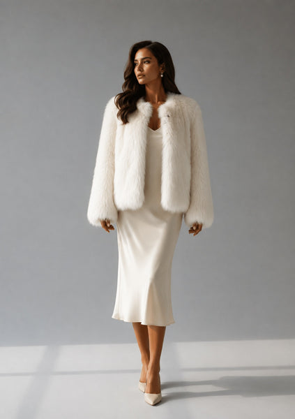 Baxter Faux Fur Jacket Winter White