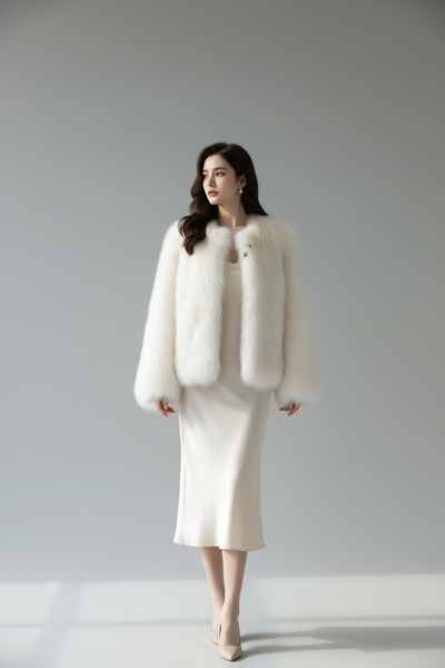 Baxter Faux Fur Jacket Winter White