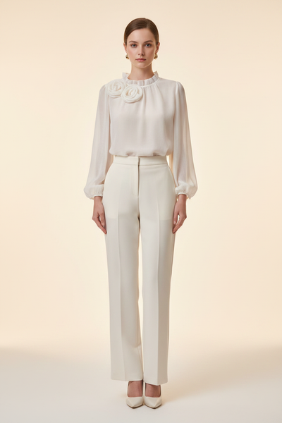 Elisha Blouse Ivory – Front