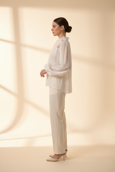 Elisha Blouse Ivory – Side