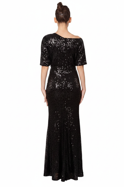 Fate Formal Dress Curve Black — Size 18 Model, Back (revised)