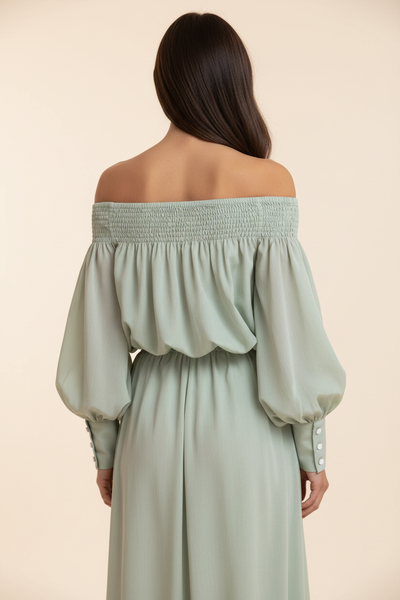 Francine Top Sage — Back View