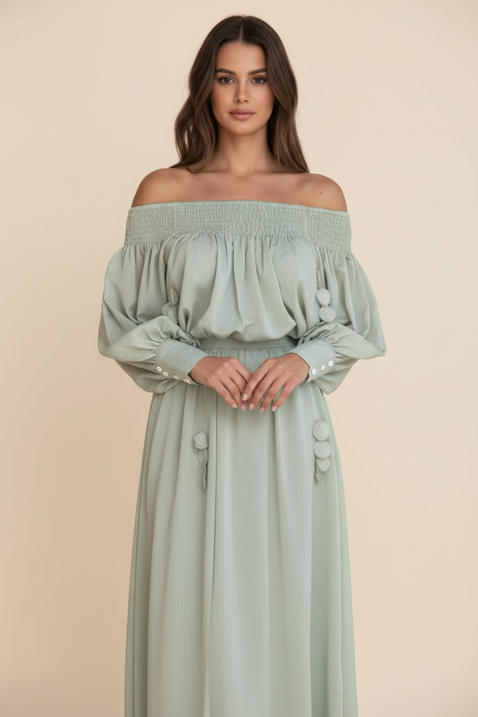 Francine Top Sage — Front View