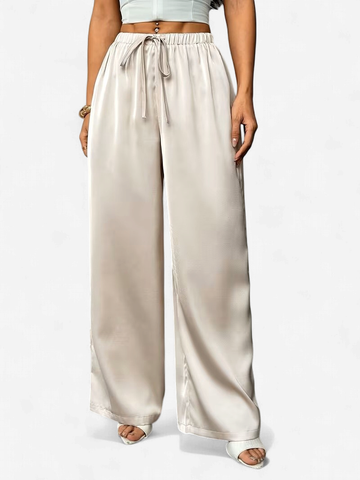 Sonia Satin Pant Champagne