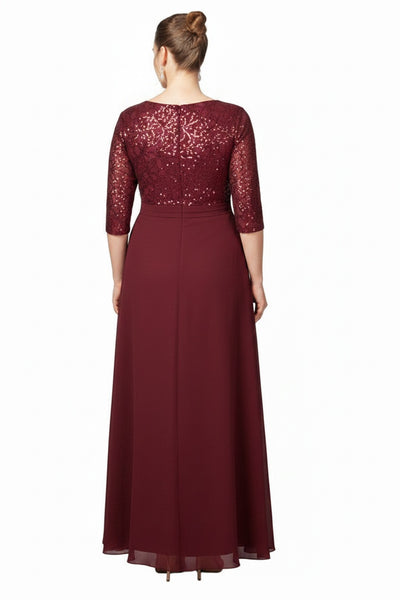 Jori Formal Dress Curve Burgundy