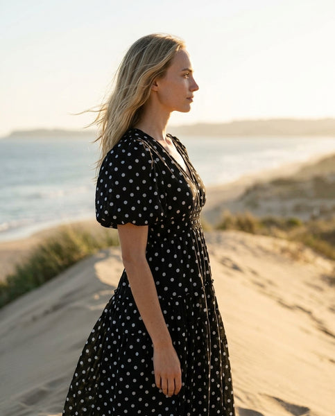Midi Dress — On Model - Coastal Editorial | Generated by Modelize